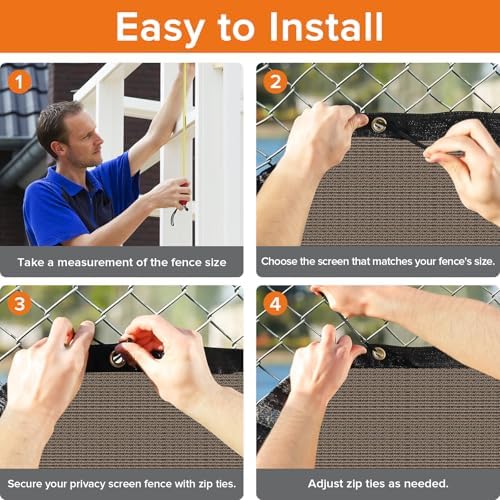 4ftx50ft fence privacy screen heavy duty 170 gsm on a desk or shelf