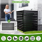 privacy fence screen for ac & trash, 48" shown in use