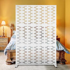 elevens metal outdoor privacy screen, freestanding outdoor divider, main product view