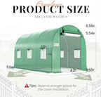 king bird premium 10x6.6x6.6ft greenhouse for outdoors large shown in use