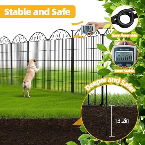colrasn 10 panels no dig decorative garden dog, package contents