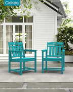 ciokea hdpe outdoor patio dining chairs set of, view 9