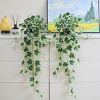 fake english ivy plants in pots set of, side view