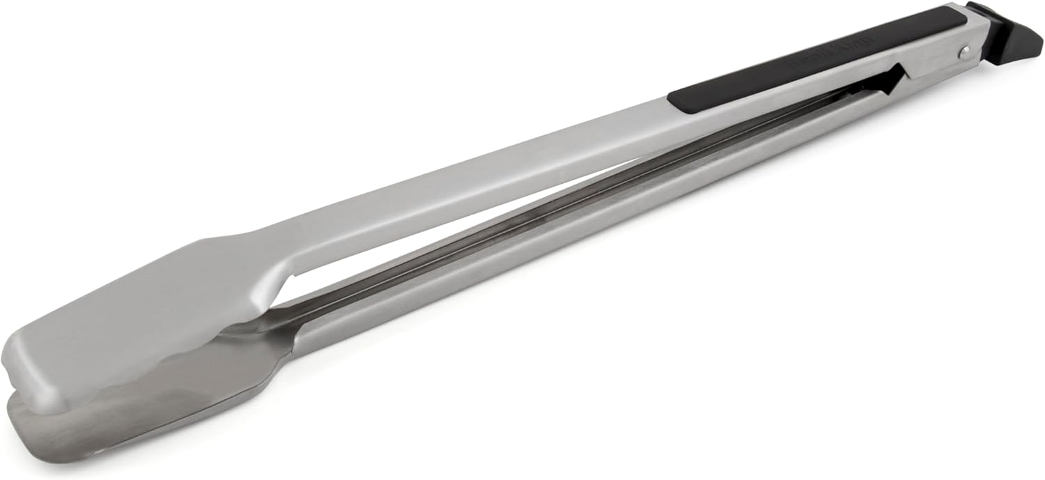 Broil King 64032 Stainless Steel Baron 16-Inch Barbecue Tong with Silicone Grip, Stainless Steel and Black