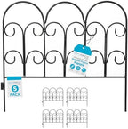 birdrock home 5pk ornate landscape edging fence for, main product view