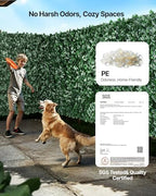 vevor artificial ivy privacy fence screen, 96 x, close-up detail