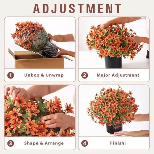 2 set fake fall eucalyptus＆campanula topiary ball tree showing dimensions