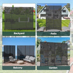 72" privacy screen outdoor privacy fence panel for on a desk or shelf