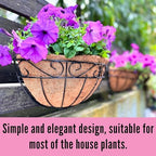 lalagreen metal wall planter (12 in, 2 pack), front angle view