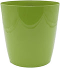 The HC Companies Aria Round Self-Watering Pot - Lightweight Plastic Planter for Herbs & More - Durable Plant Pots for Indoor Plants & Outdoor Plants (6" Glossy Avocado, Pack of 1)
