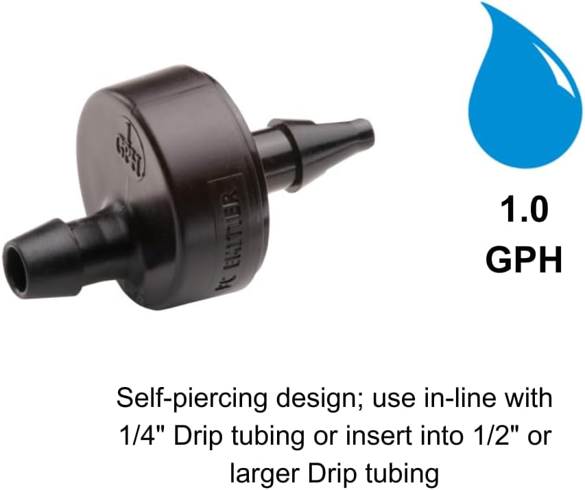 Rain Bird SW10-30PS Drip Emitter, 1/4", 30-Pack