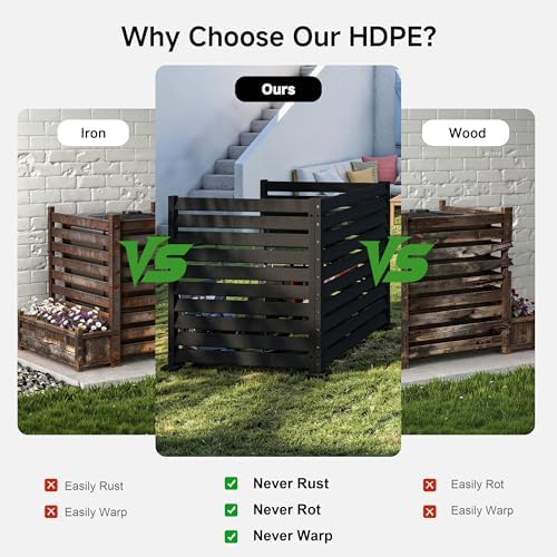 air conditioner fence 3 panels, 42" h x shown in use