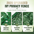 240x40 in artificial ivy privacy fence screen, privacy, close-up detail