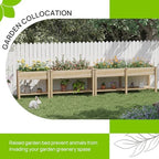 48x24x30.7in wood raised garden bed with legs wooden, package contents