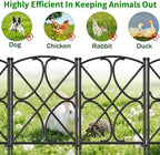 amagabeli garden & home 10 panels 24in(h)×10ft(l) decorative shown in use