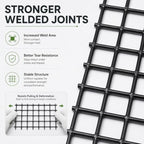 GoldPeak Black Hardware Cloth 1/2 Inch Mesh 48 Inch x 100 Foot 19 Gauge | Vinyl Coated Welded Wire Mesh Roll Chicken Wire Fencing Garden Fence Tree Guard Hardware Mesh Wire Fence Roll