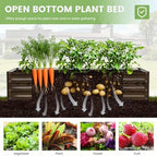 docred crop cage with raised garden bed, 84.6" on a desk or shelf
