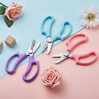 3PCS Stainless Steel Garden Scissors, Comfort Handles, Classic for Plant Pruning, Fruit Picking, Purple3