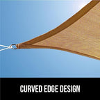 gorilla grip heavy duty sun shade sail for, front angle view