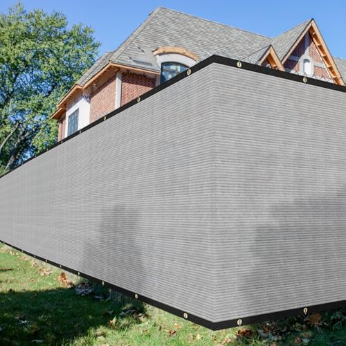 6'x40' privacy screen fence heavy duty fence panels, front angle view