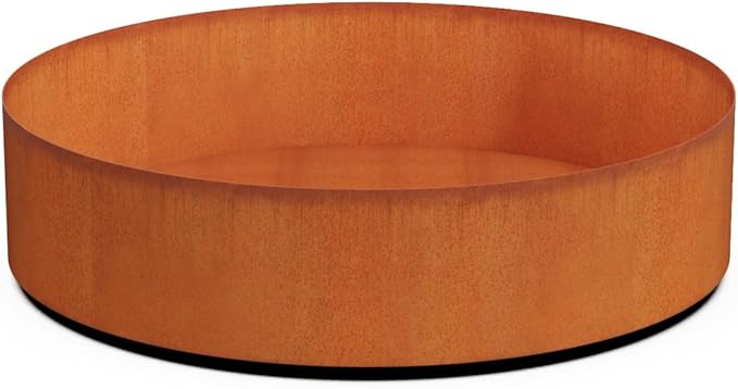 Plantercraft Corten Steel Planter 48 Inch | Large Round Planters for Outdoor Plants & Modern Raised Garden Bed | Extra Large Outdoor Planters for Commercial & Residential Landscape Design