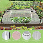 45''x22''x18'' pop up raised garden bed cover -instant, side view