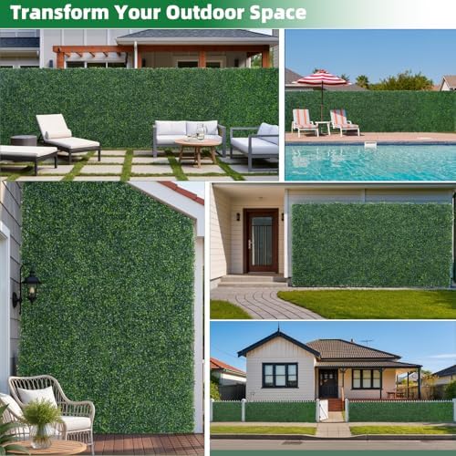 artificial boxwood roll, 48x120 in(40 sqft) uv-anti faux, package contents
