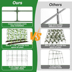 50 cucumber trellis for raised bed, u-shape metal, close-up detail