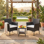 fdw 3-piece patio furniture set | black &, main product view