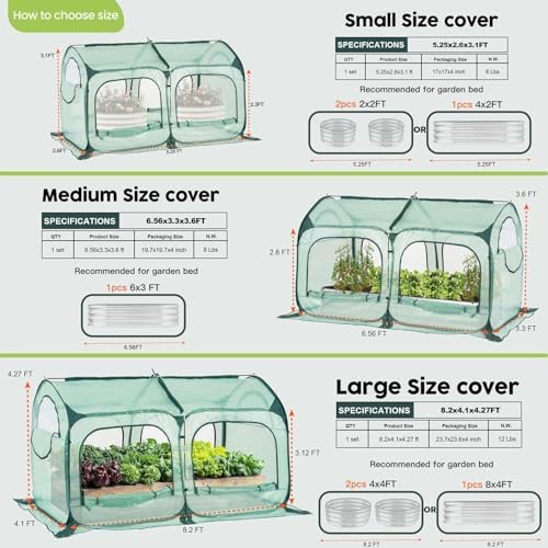 pop up greenhouse tent cover tunnel plant house,large shown in use