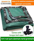 90% green shade cloth 10ft x 24ft heavy, close-up detail