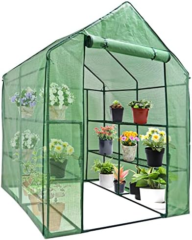 homgarden homgarden greenhouse,57 x 57 x 76'' greenhouses shown in use
