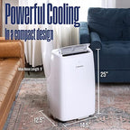 westinghouse 8,000 btu air conditioner portable for rooms, front angle view