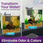 premium activated carbon for aquariums – 3 lbs, close-up detail