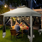 cobizi 12x12 pop up gazebo on clearance, side view