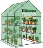 outvita walk-in greenhouse, 3 tiers 8 shelves, durable, view 9