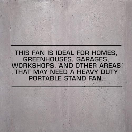 hurricane pro high-velocity oscillating metal stand fan, 3 on a desk or shelf