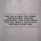 hurricane pro high-velocity oscillating metal stand fan, 3 on a desk or shelf