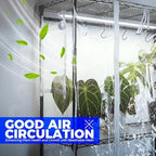 barrina cx3z indoor greenhouse with grow light 4-tier, close-up detail