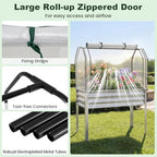 giantex raised garden bed with legs & greenhouse, package contents