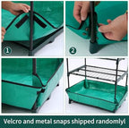 5 tier mini greenhouse with wheels for indoor, package contents
