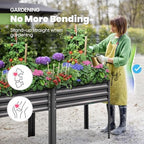 king bird large raised garden bed with legs showing dimensions
