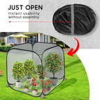 pop up mesh plant cover,35x35x38'' garden netting for, side view