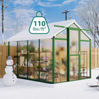 6x8 ft greenhouse - large aluminum greenhouses for, package contents