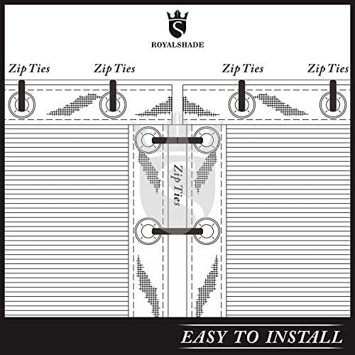 royal shade 6' x 10' gray fence privacy, view 9