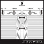 royal shade 6' x 10' gray fence privacy, view 9