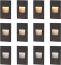 kadision 120v vertical led step lights, 3000k/4000k/5000k, 12-pack, main product view