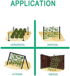 heavy duty trellis netting roll - 47''x328' plastic, close-up detail