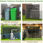 metal privacy fence screen, 42" h×38" w (3, close-up detail