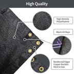4x50ft fence privacy screen for decoration garden(black), close-up detail